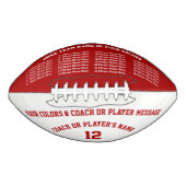 足パーソナライズされた玉8文字箱、色 アメリカンフットボール (正面)