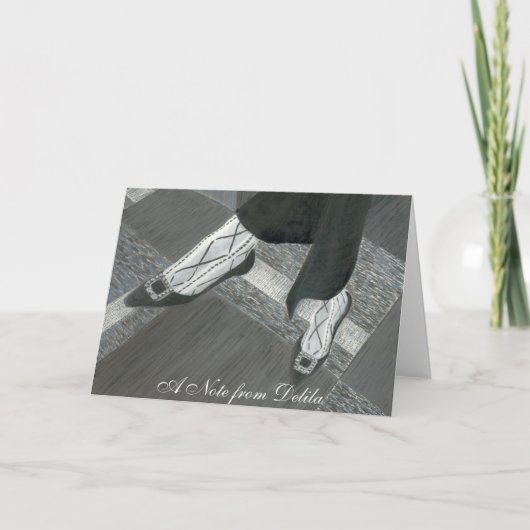 足ファンシーシューズ ノートカード (正面)