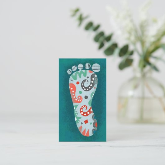 足ファンシー名刺 名刺 (スタンド正面)