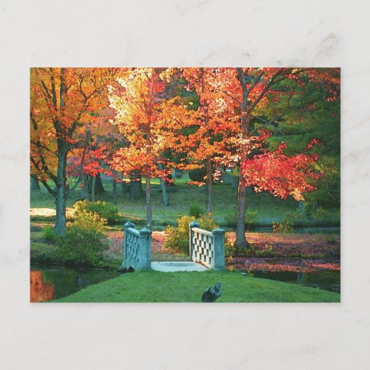 足ブリッジの秋 ポストカード (正面)