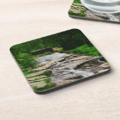 足ブリッジオーバーロッキーストリーム&滝抽象芸術 コースター (左側)