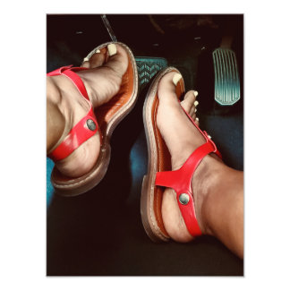 足ブレーキ フォトプリント           