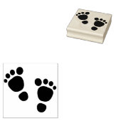 足プリントゴムスタンプ ラバースタンプ (押印)