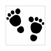 足プリントゴムスタンプ ラバースタンプ (インプリント)