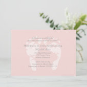 足プリント招待状または発表 招待状 (スタンド正面)