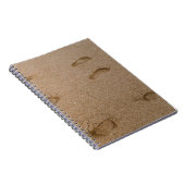 足プリント海岸 ノートブック (右側)