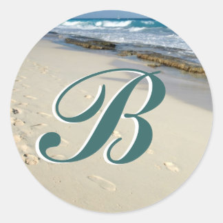 足プリント砂イニシャルシール ラウンドシール