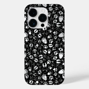 足プリント01.b.黒BG Case-Mate iPhone 14 Proケース
