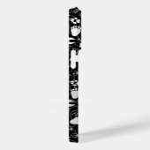 足プリント01.b.黒BG Case-Mate iPhoneケース (裏面 / 右)