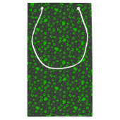 足プリント01.b.green DGrey BG スモールペーパーバッグ (裏面)