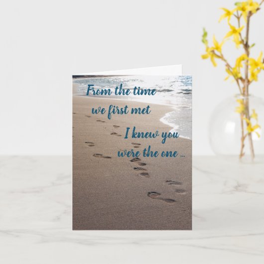 足プリント カード (黄色い花)