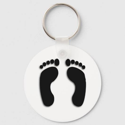 足プリント キーホルダー (正面)