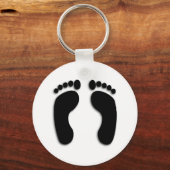 足プリント キーホルダー (正面)