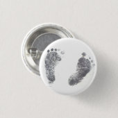 足プリント 缶バッジ (正面&裏面)