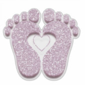 足ベビーハートリフレクソロジーマッサージトラベルバラ シール (正面)