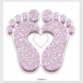 足ベビーハートリフレクソロジーマッサージトラベルバラ シール (シート)