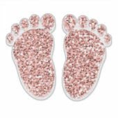 足ベビーバラハートリフレクソロジーマッサージセラピー シール (正面)