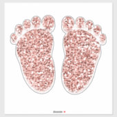 足ベビーバラハートリフレクソロジーマッサージセラピー シール (シート)