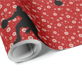 足ボールレッドホットラブリーラッピング紙 ラッピングペーパー (ロールコーナー)