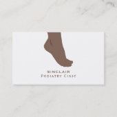 足ポートレート、ポディアトリクリニック、ポディアトリスト 名刺 (正面)