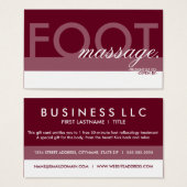 足マッサージギフトカードオーバーレイ (正面&裏面)