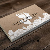 足マッサージセラピストポダイアトリストフローラクラフト 名刺