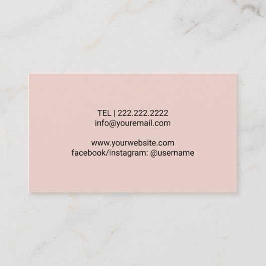 足マッサージセラピストポダイアトリスト足スパ赤面 名刺 (裏面)