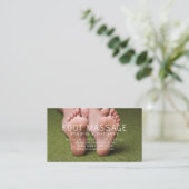 足マッサージセラピスト足の底 名刺 (スタンド正面)