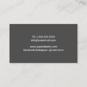 足マッサージセラピーグエレガントレイリフレクソロジースパ 名刺 (裏面)