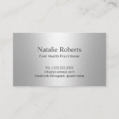 足マッサージセラピー開業医シルバーロイヤリティ ロイヤリティカード (裏面)