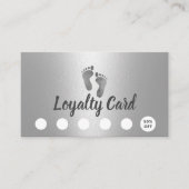 足マッサージセラピー開業医シルバーロイヤリティ ロイヤリティカード (正面)