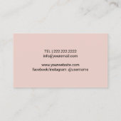 足マッサージプラクティショナポディトリストスパ 名刺 (裏面)