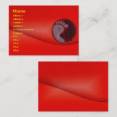 足マッサージプロファイルカード 名刺 (正面/裏面)