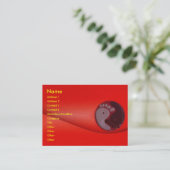 足マッサージプロファイルカード 名刺 (スタンド正面)