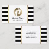 足マッサージポディトリストプラクティショナーモダンスパ 名刺 (正面/裏面)