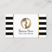 足マッサージポディトリストプラクティショナーモダンスパ 名刺 (正面)