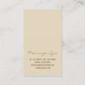 足マッサージ指圧理学療法アポイントメント 予約カード (裏面)