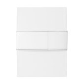 足モダンミニマリスト白黒赤ちゃんシャワー 招待状ベリーバンド (裏面例)