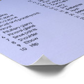 足リフレクソロジーグラフ – 青 ポスター (角)