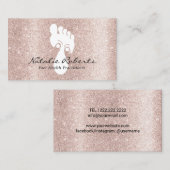 足リフレクソロジースパバラ金ゴールドマッサージセラピー 名刺 (正面/裏面)