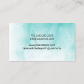 足リフレクソロジースパ水カラーマッサージセラピー 名刺 (裏面)