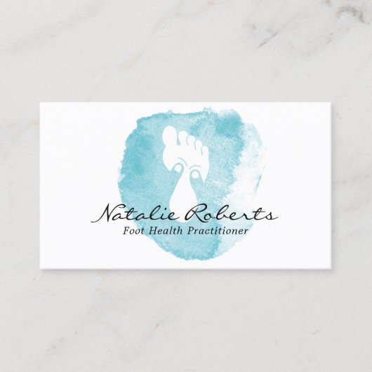 足リフレクソロジースパ水カラーマッサージセラピー 名刺 (正面)