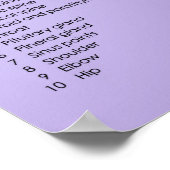 足リフレクソロジー表 ポスター (角)