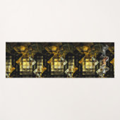 足並み黄金のダイヤモンドのアイスランド抽象芸術 ヨガマット (正面(横))