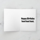 足付きお誕生日ケーキ保持ノートで所有 カード (内部)