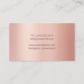 足保健医モダンバラ金ゴールド乾燥 名刺 (裏面)