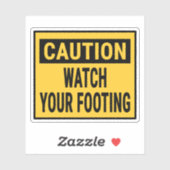 足元を注意して見なさい シール (シート)