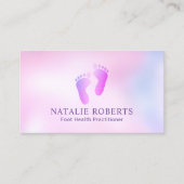 足医療スパ開業医ドリーミーピンクグラデーション 名刺 (正面)