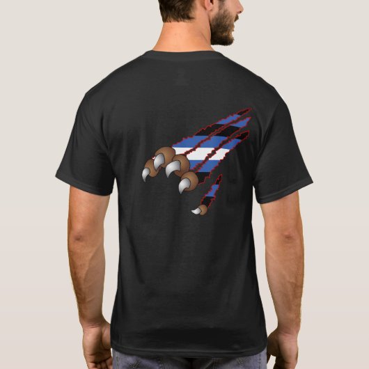 足及びプライドの(革) Tシャツ (裏面)
