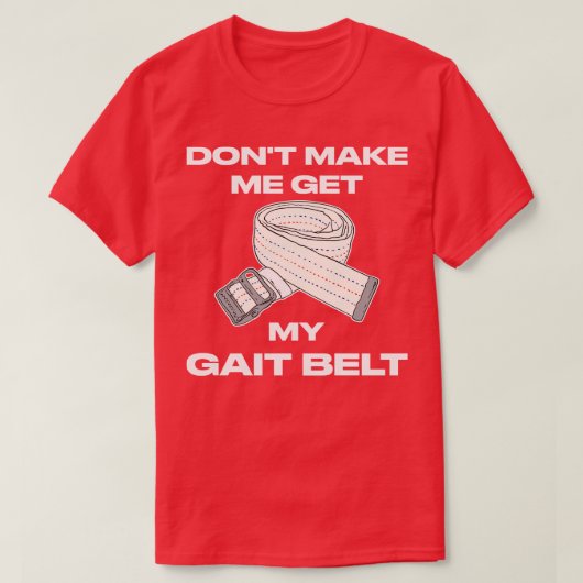 足取りベルトセラピスト Tシャツ (デザイン正面)